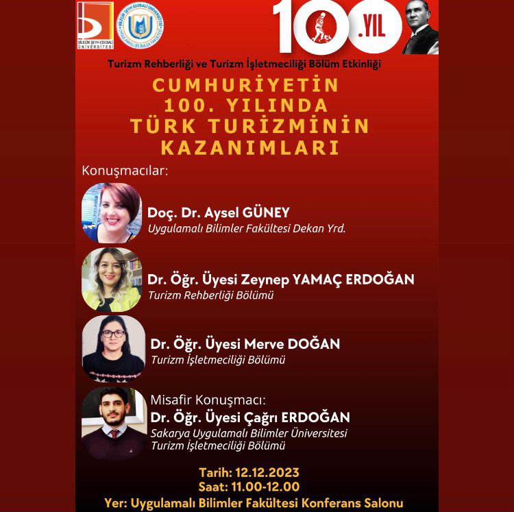 Cumhuriyetin 100. Yılında Türk Turizminin Kazanımları Etkinliği